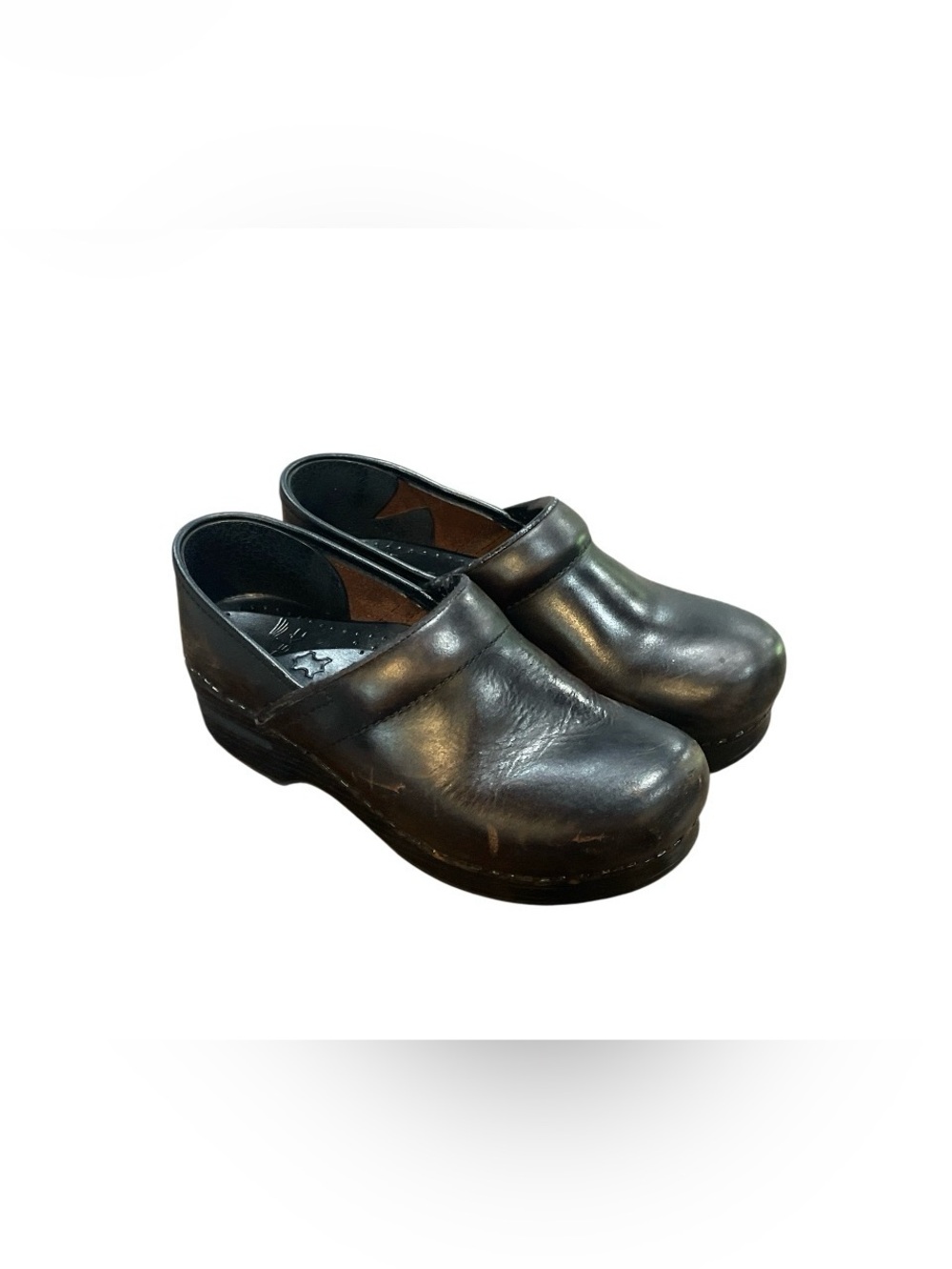Dansko Brown Leather Mule Clogs Size 36 (6-6.5)
